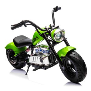 Motorek Chopper Warrior Zielony 36V - Mocny Silnik 350W, Pompowane Koła, LED