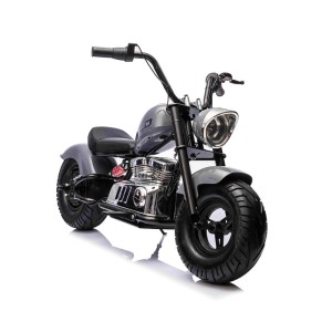 Motorek Chopper Warrior Czarny 36V - Mocny Silnik 350W, Pompowane Koła, LED