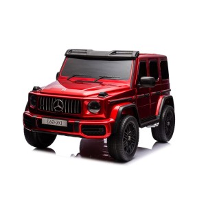 Auto na akumulator  Mercedes Benz G63 AMG GRAND XXL dla dzieci 2-osobowy 24v 4x200W Wiśniowy Lakierowany