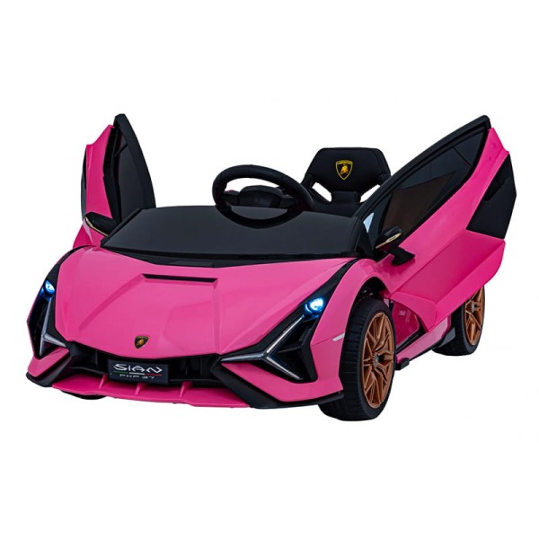 Elektryczne Lamborghini SIAN Różowe - 4 Silniki, Amortyzatory, Światła LED!