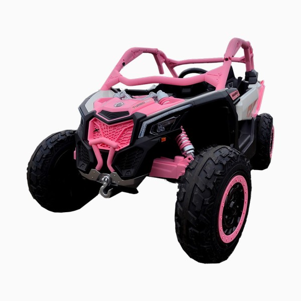 Buggy Maverick Turbo RR Różowy -  Pompowane Koła, 24V, 2x280W Bezszczotkowe, do 15 km/h!