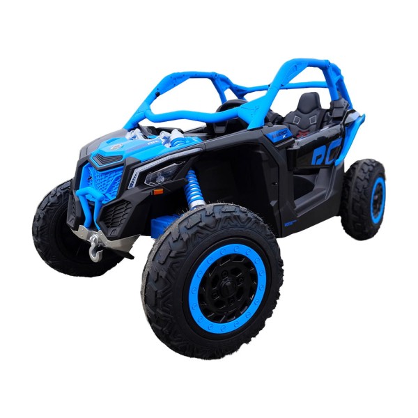 Buggy Maverick Turbo RR Niebieski-  Pompowane Koła, 24V, 2x280W Bezszczotkowe, do 15 km/h!