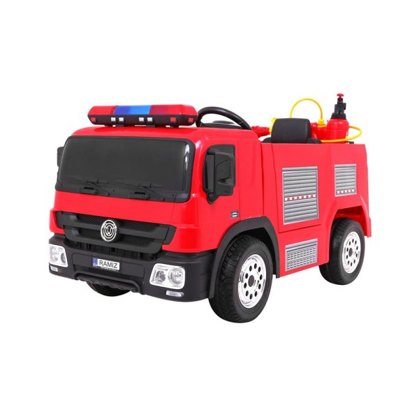 Elektryczna Straż Pożarna 12V - Auto dla Dzieci z Pilotem i Zestawem Strażackim