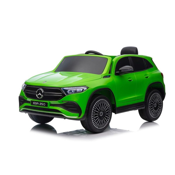 Mercedes EQA 250 dla dzieci zielony - Moc 4x35W, Bluetooth, światła LED, pilot