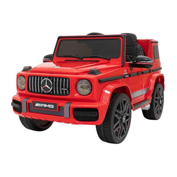 Auto na akumulator Mercedes G63 Czerwony Koła EVA Mp3 LED Pilot