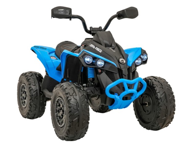 Quad elektryczny dla dzieci Maverick Niebieski 24V + Kołą EVA + Amortyzatory