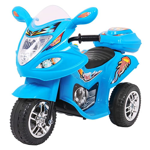 Elektryczny motorek Junior Electric Trike M1 dla dzieci Niebieski, Interaktywny, Bezpieczny