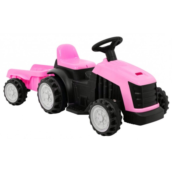 Różowy Traktor z Przyczepą - Idealny dla Małych Kierowców