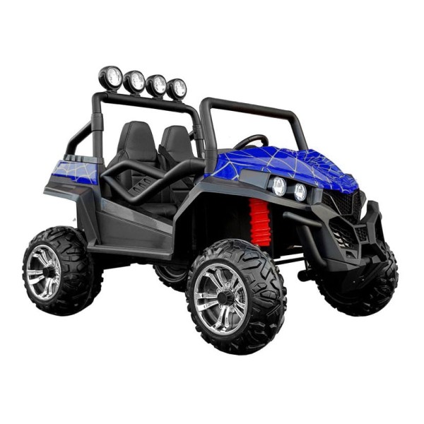 Buggy dla Dzieci na Akumulator 4x4 S2588 GRAND LIFT 2-osobowe 60kg Spider Niebieski