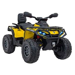 Can-Am Outlander REAL ATV dla dzieci Żółty - 4x200W, Koła EVA