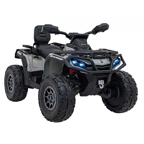 Can-Am Outlander REAL ATV dla dzieci Szary - 4x200W, Koła EVA