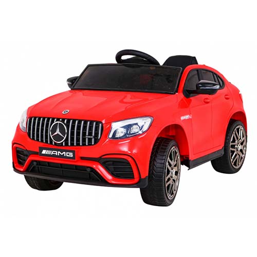 Mercedes Benz GLC63S dla dzieci Czerwony Napęd 4x4 + MP3 LED 