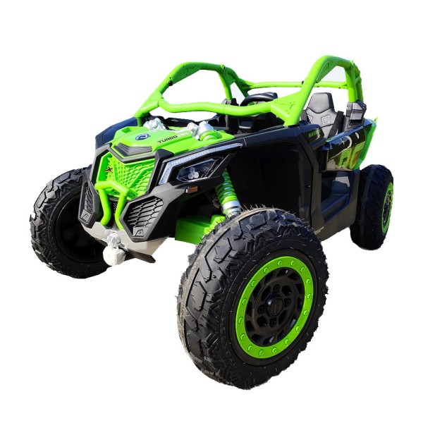 Buggy Maverick Turbo RR Zielony -  Pompowane Koła, 24V, 2x280W Bezszczotkowe, do 15 km/h
