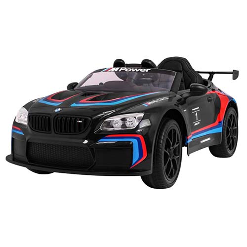 BMW M6 GT3 Czarny - Auto dla Dziecka z Bluetooth, Nawiewem i Amortyzatorami!