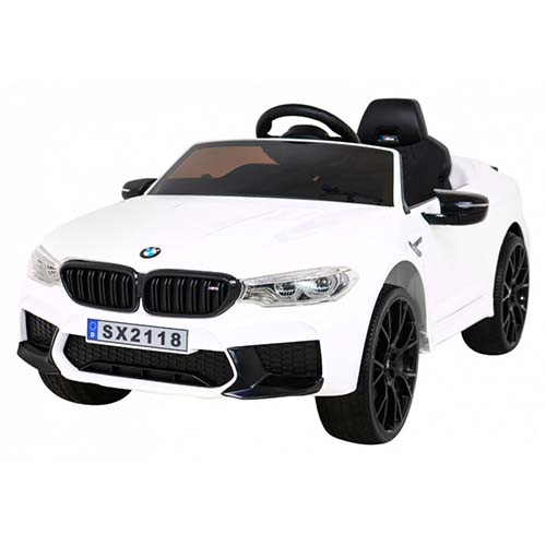 BMW M5 DRIFT Biały - Auto na Akumulator dla Dzieci z Funkcją Driftu i Pilotem R/C
