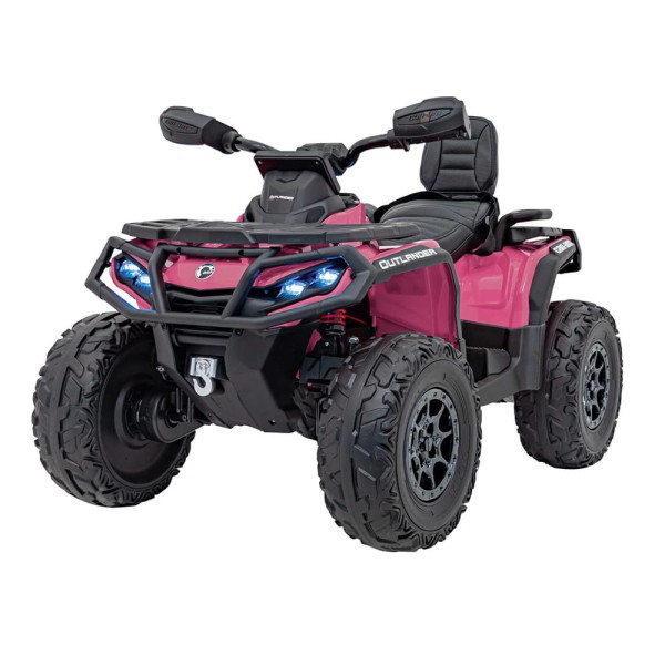 Can-Am Outlander REAL ATV dla dzieci Rózowy - 4x200W, Koła EVA