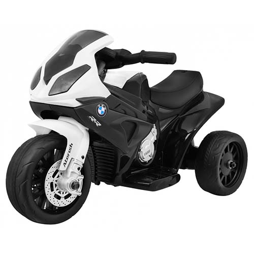 Elektryczny Motor BMW S1000 RR Mini dla Dzieci - Czarny, z 3 Kołami, Dźwiękiem i Światłami LED