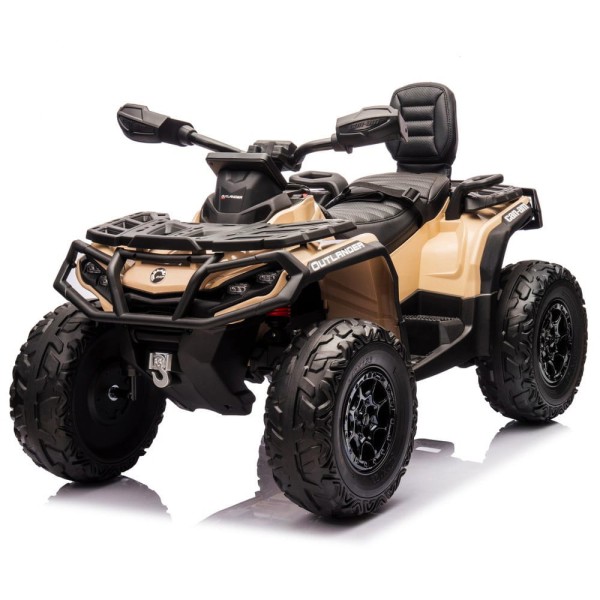 Can-Am Outlander REAL ATV dla dzieci Beżowy - 4x200W, Koła EVA