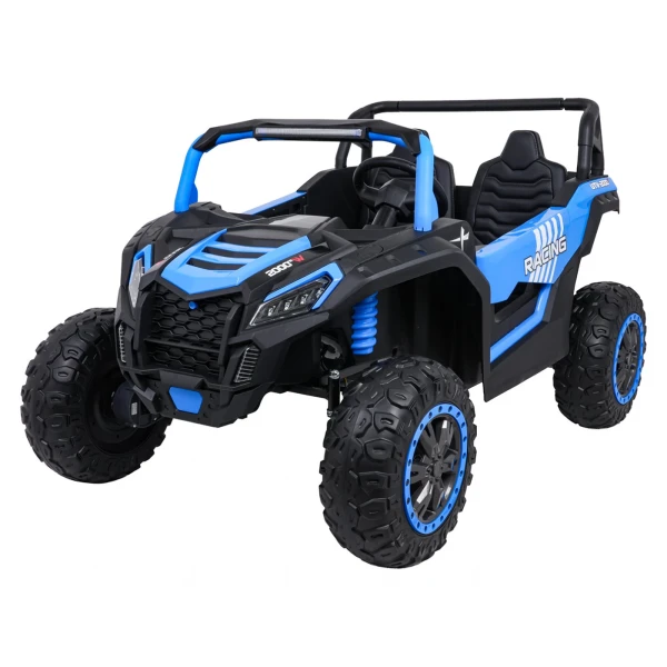 Buggy UTV Racing 24V14ah dla Dzieci Niebieski - Pilot, 4 Silniki 200W, Pilot 2.4 GHz 2-osobowy