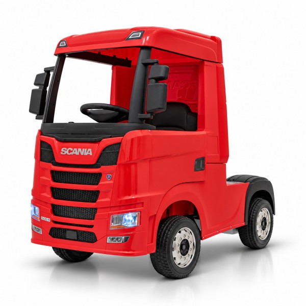 Ciężarówka TIR Scania R-Series dla Dzieci - 4×4, 4×45W, 12V14Ah, Czerwona
