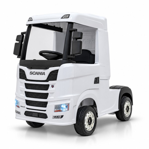 Ciężarówka TIR Scania R-Series dla Dzieci - 4×4, 4×45W, 12V14Ah, Biała