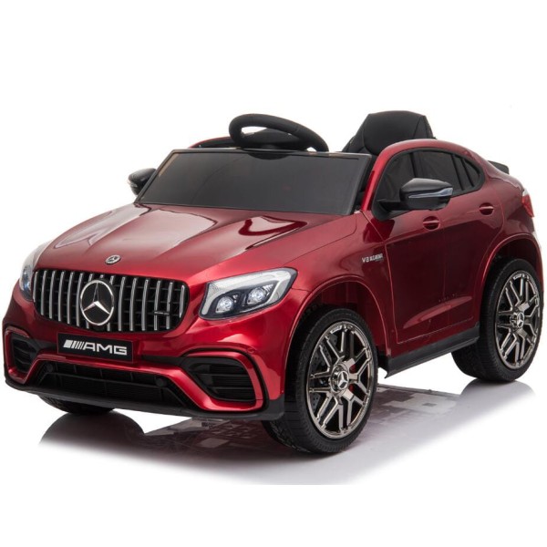 Auto na akumulator Mercedes Benz GLC63S dla dzieci Wiśniowy Lakier
